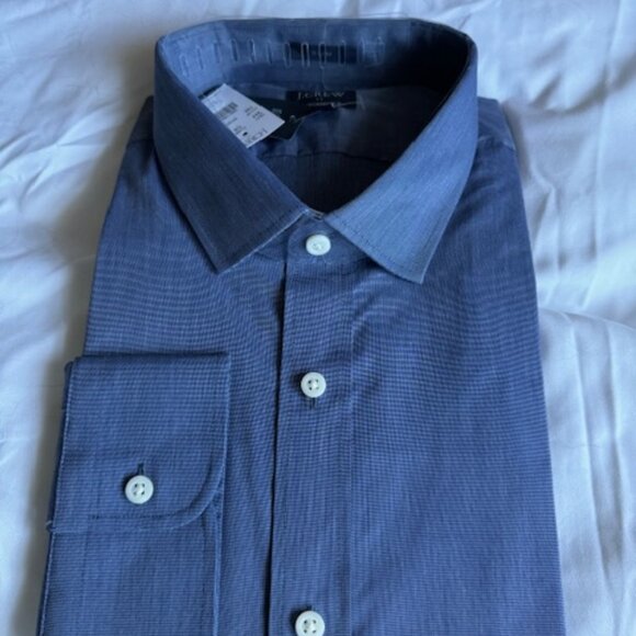 J Crew Performance Button Down Dress Shirt - Blue - Picture 1 of 2